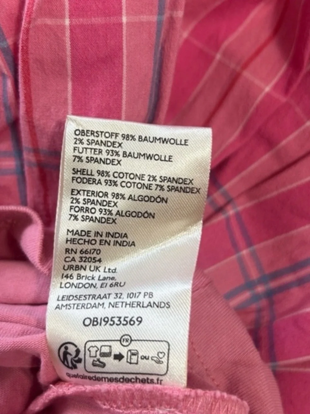 Maeve X-Large Skirt Anthropologie
Basque Waist Flirty Mini Pink
Combo plaid NWT - Picture 9 of 11